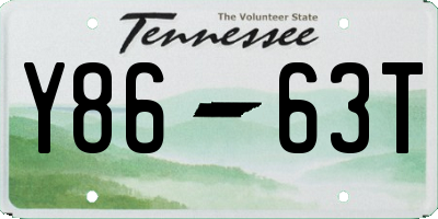 TN license plate Y8663T