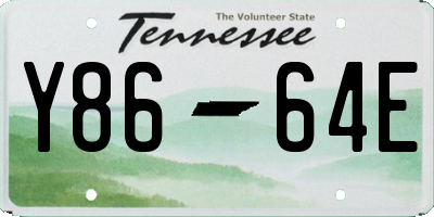 TN license plate Y8664E