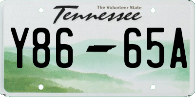 TN license plate Y8665A