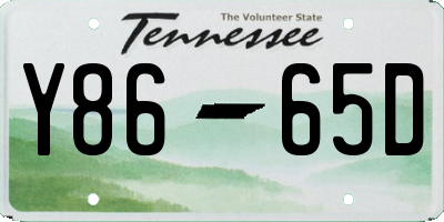 TN license plate Y8665D