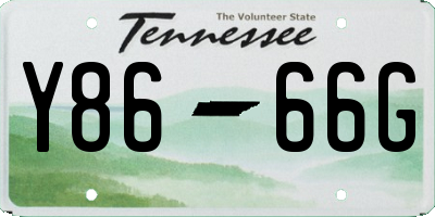 TN license plate Y8666G
