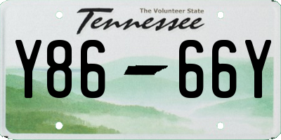 TN license plate Y8666Y