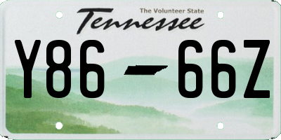 TN license plate Y8666Z