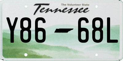TN license plate Y8668L