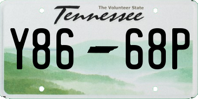 TN license plate Y8668P