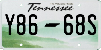 TN license plate Y8668S