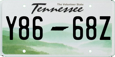 TN license plate Y8668Z