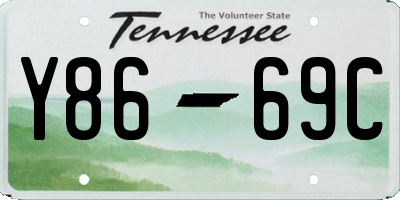 TN license plate Y8669C