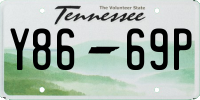 TN license plate Y8669P