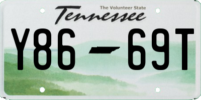 TN license plate Y8669T
