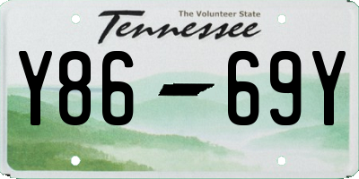 TN license plate Y8669Y