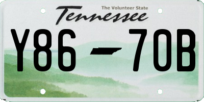 TN license plate Y8670B