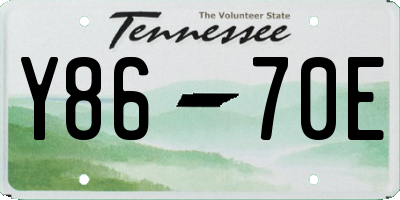 TN license plate Y8670E