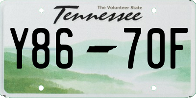 TN license plate Y8670F