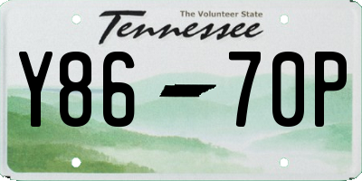 TN license plate Y8670P