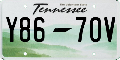 TN license plate Y8670V