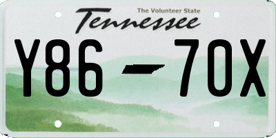 TN license plate Y8670X