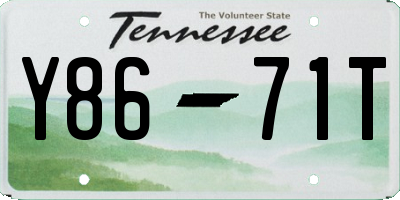 TN license plate Y8671T
