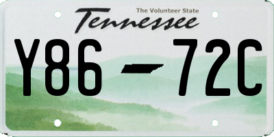TN license plate Y8672C