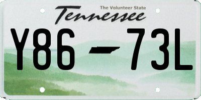 TN license plate Y8673L