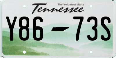 TN license plate Y8673S