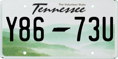 TN license plate Y8673U