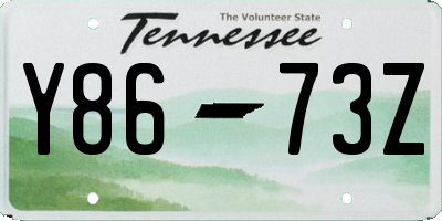 TN license plate Y8673Z