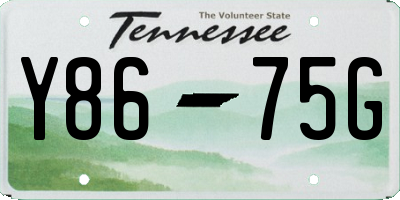 TN license plate Y8675G