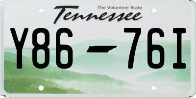 TN license plate Y8676I