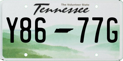 TN license plate Y8677G