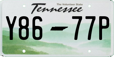 TN license plate Y8677P