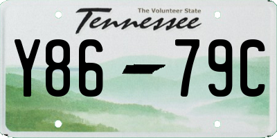 TN license plate Y8679C