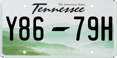 TN license plate Y8679H