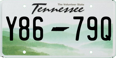 TN license plate Y8679Q