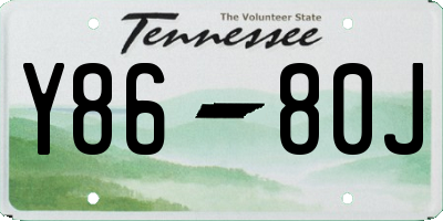 TN license plate Y8680J