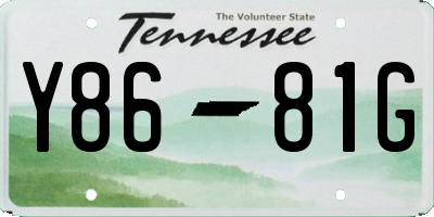 TN license plate Y8681G