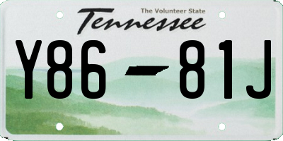 TN license plate Y8681J