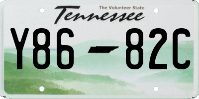 TN license plate Y8682C