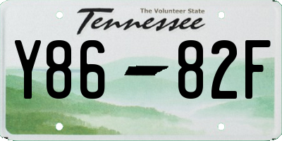 TN license plate Y8682F