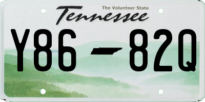 TN license plate Y8682Q