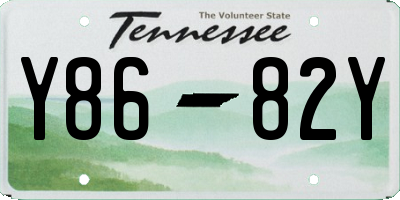 TN license plate Y8682Y