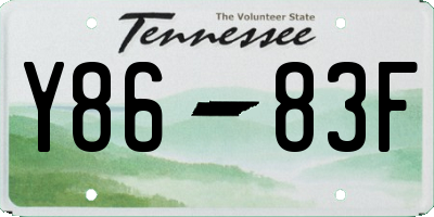 TN license plate Y8683F