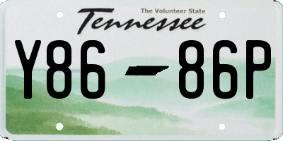 TN license plate Y8686P