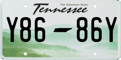 TN license plate Y8686Y