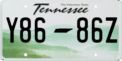 TN license plate Y8686Z