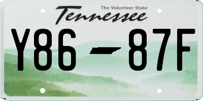 TN license plate Y8687F