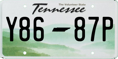 TN license plate Y8687P
