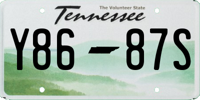 TN license plate Y8687S