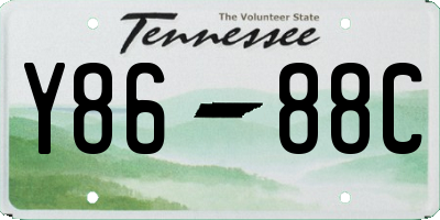 TN license plate Y8688C