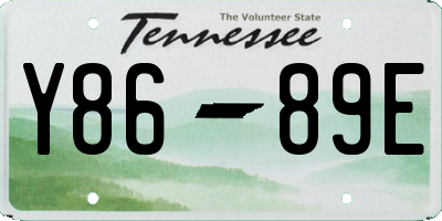 TN license plate Y8689E